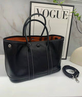 PD0907 Crystal swift leather garden bag size 30 orange lining PD0907