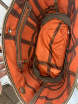 PD0907 Crystal swift leather garden bag size 30 orange lining PD0907