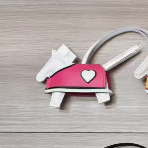 [PZ0009] Horse with Cape Hand-made sheepskin real leather Pony charm for bags PZ0009