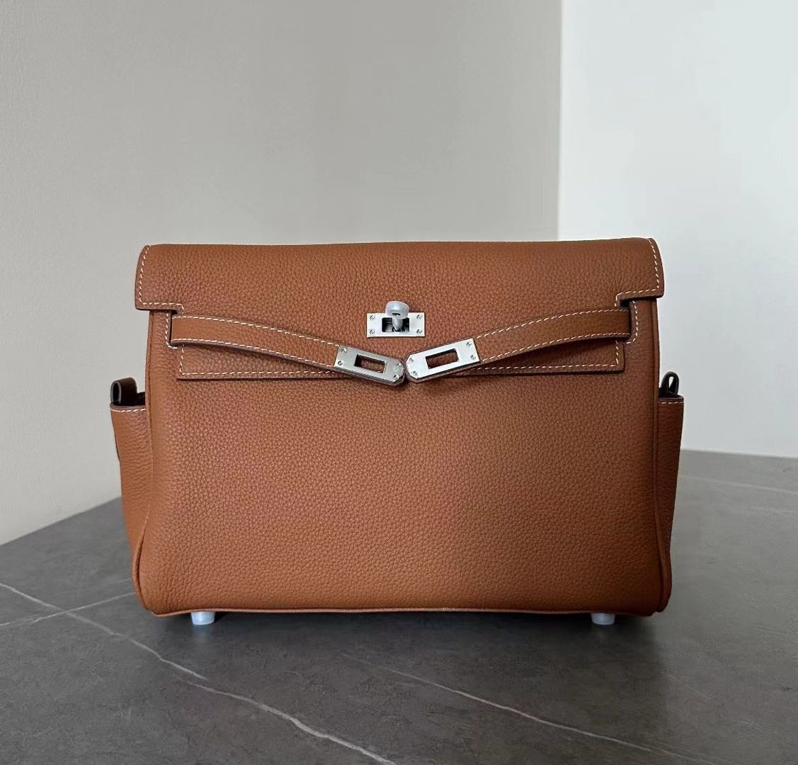 [PD0927] Dual color Togo leather kk messenger bag 25cm shoulder bag PD0927