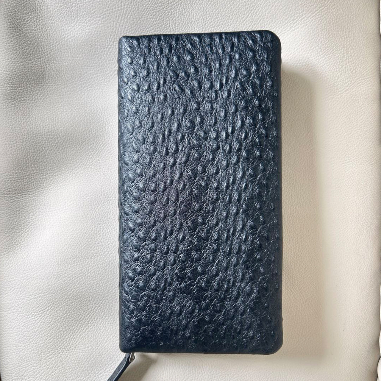 [PD0354]Men's long wallet top grain leather wristlet PD0354