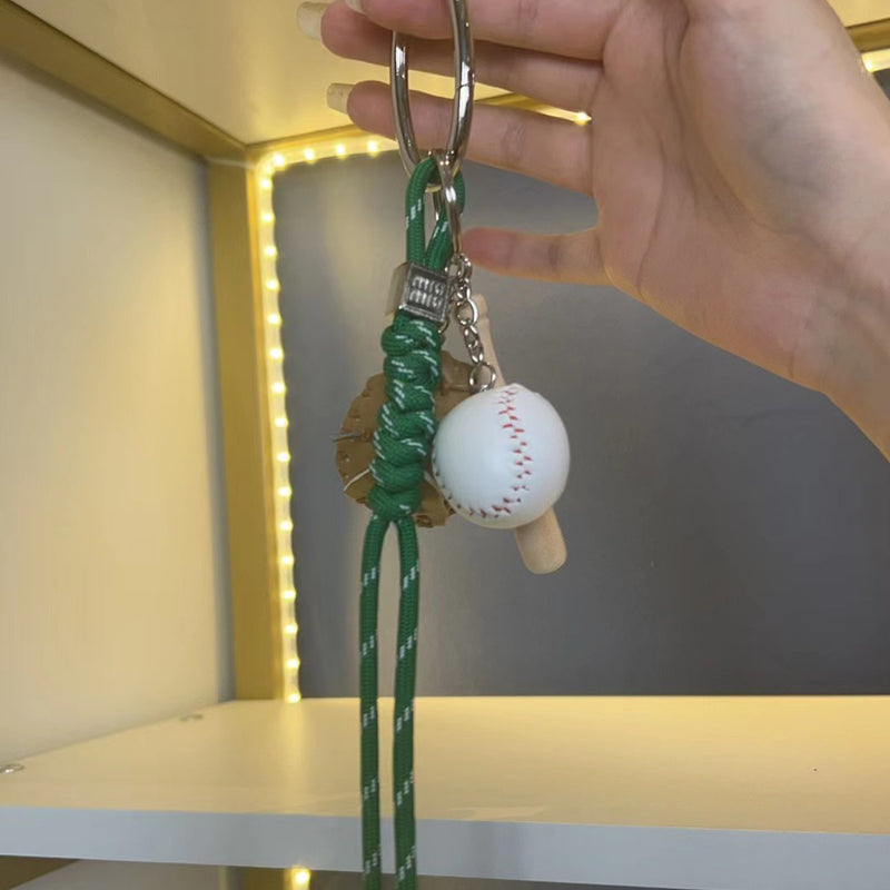 [PD0015] Women's Bag Decoration Baseball Charm Keychain PD0015