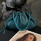 [PD0106]26cm spacious barbecue bag premium sheepskin soft handbag crossbody bag PD0106