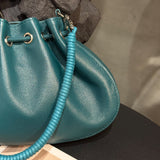 [PD0106]26cm spacious barbecue bag premium sheepskin soft handbag crossbody bag PD0106