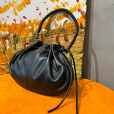 [PD0106]26cm spacious barbecue bag premium sheepskin soft handbag crossbody bag PD0106