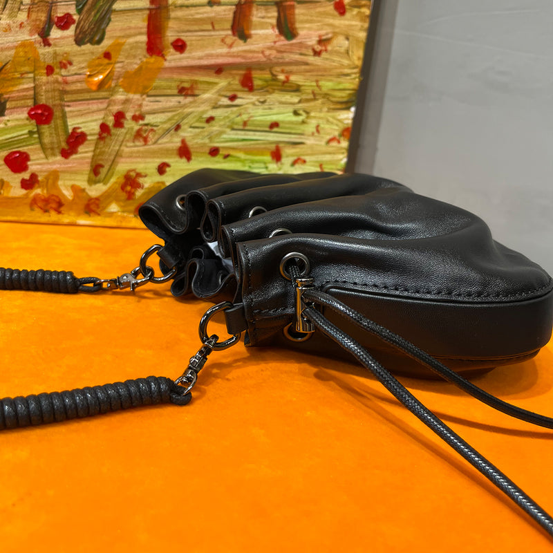 [PD0106]26cm spacious barbecue bag premium sheepskin soft handbag crossbody bag PD0106