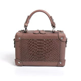 [PD0378]Luxury grade cowhide handbag shoulder and crossbody box bag PD0378