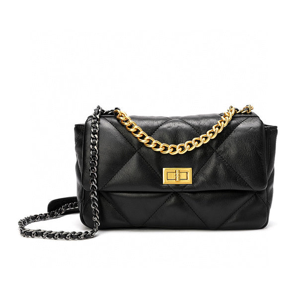 [PD0541]quilted sheepskin flap bag ladies handbag crossbody bag PD0541