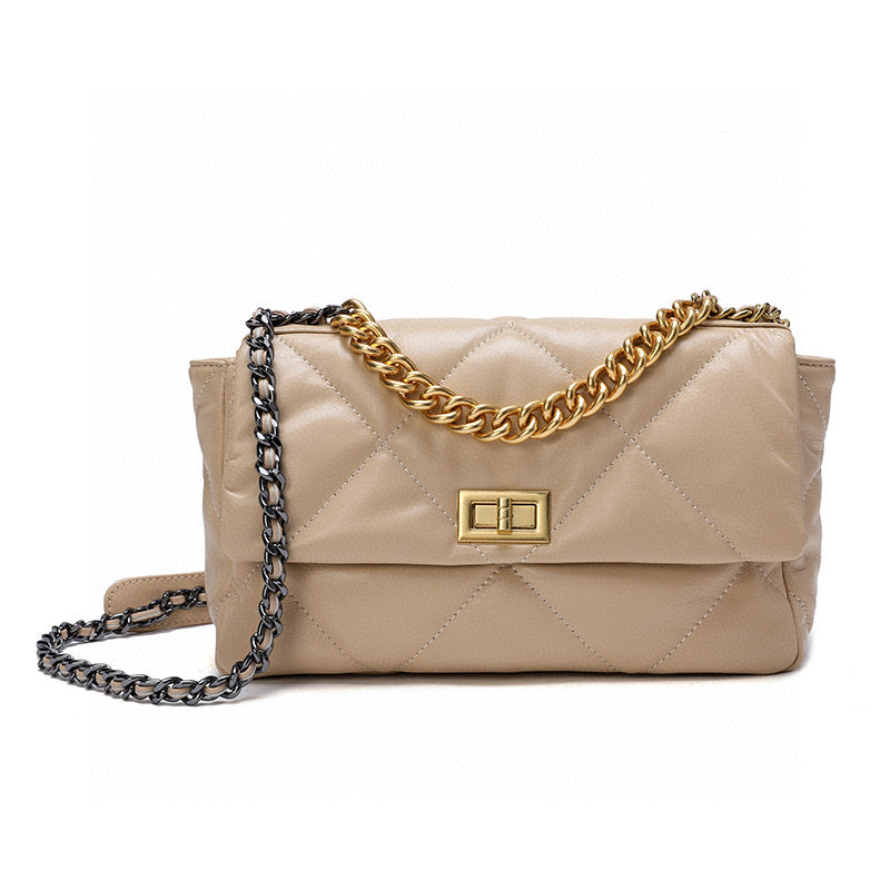 [PD0541]quilted sheepskin flap bag ladies handbag crossbody bag PD0541