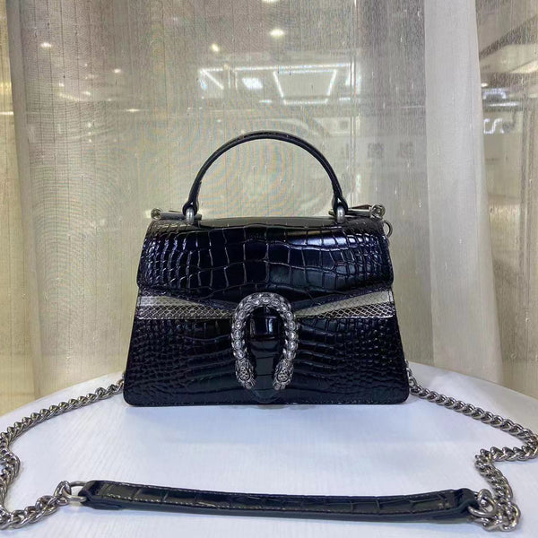 Crocodile Top Grain Leather Tote Bag PD0663
