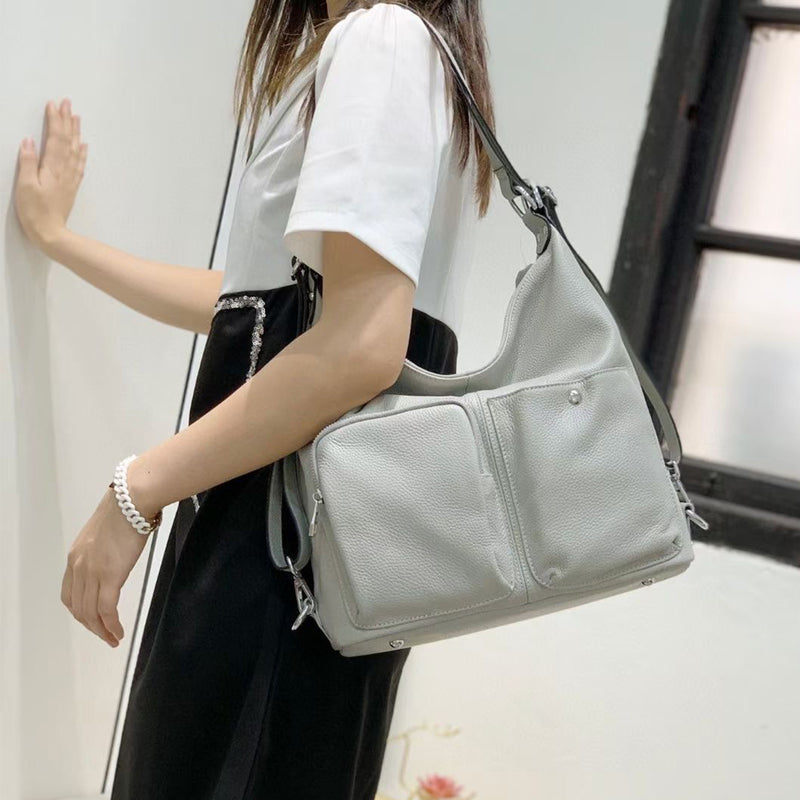 [PD0560] Top grain leather large tote bag PD0560