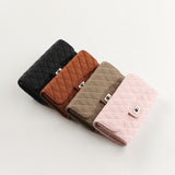 [PD0562]TOGO cowhide embroidery line section leather long wallet multifunction clutch bag PD0562