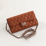 [PD0562]TOGO cowhide embroidery line section leather long wallet multifunction clutch bag PD0562