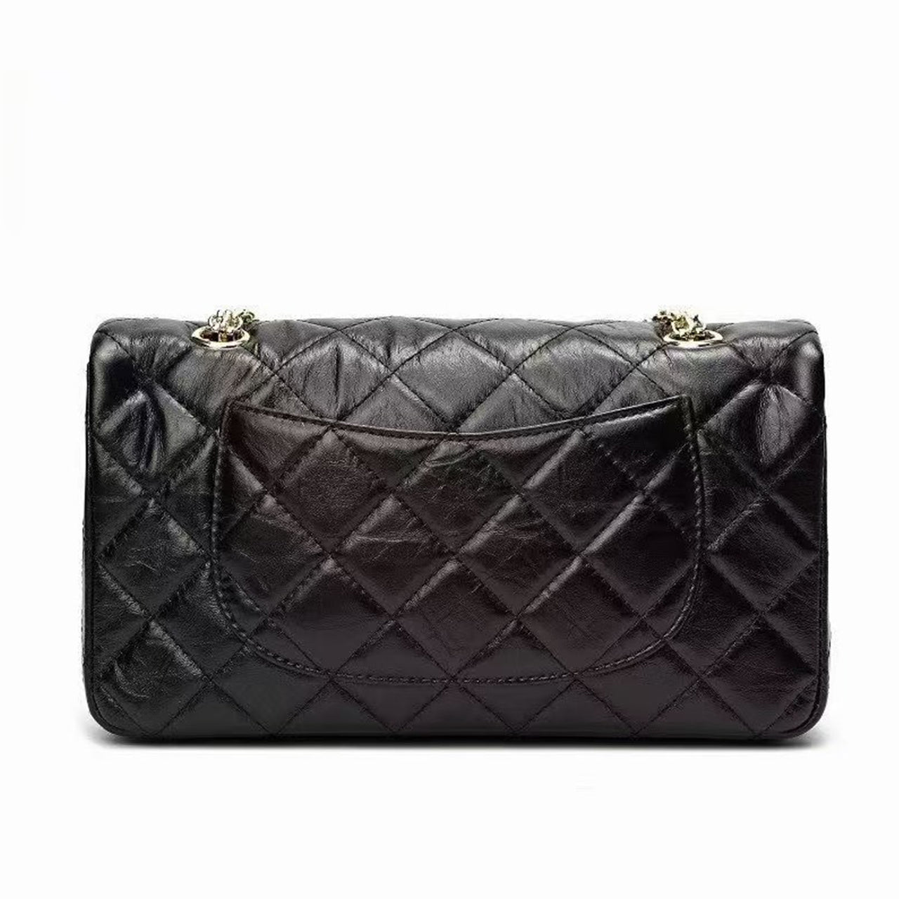 [PD0564] 25cm Top Grain Leather Women's Crossbody Flap Bag PD0564