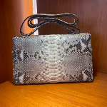 [PD0576]27cm Large High Quality Python Skin Women's Crossbody Bag Handbag PD0576