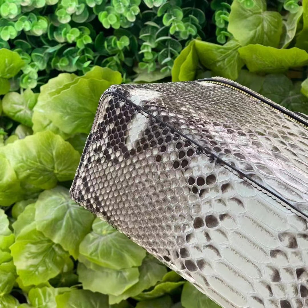 [PD0576]27cm Large High Quality Python Skin Women's Crossbody Bag Handbag PD0576