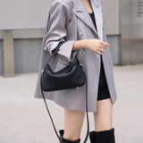 [PD0597]26cm Full grain leather Pillow Bag Women's Handbag Crossbody PD0597