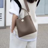 [PD0603]Togo Cowhide Women's Bucket Bag High Quality Cowhide Handbag Crossbody Bag PD0603