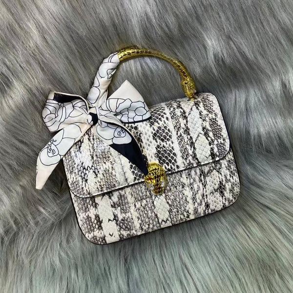 [PD0624] 21cm python skin handbag PD0624