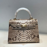 [PD0644]22cm South African python skin women's handbag flap bag PD0644