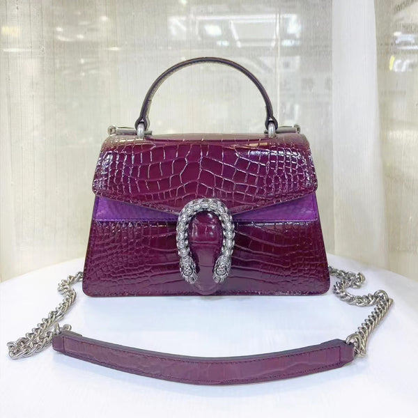 Crocodile Top Grain Leather Tote Bag PD0663