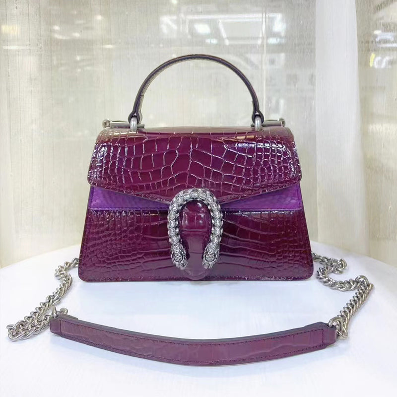 Crocodile Top Grain Leather Tote Bag PD0663
