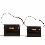 [PD0690]High Quality Cowhide Leather Flap Bag Women's Crossbody PD0690