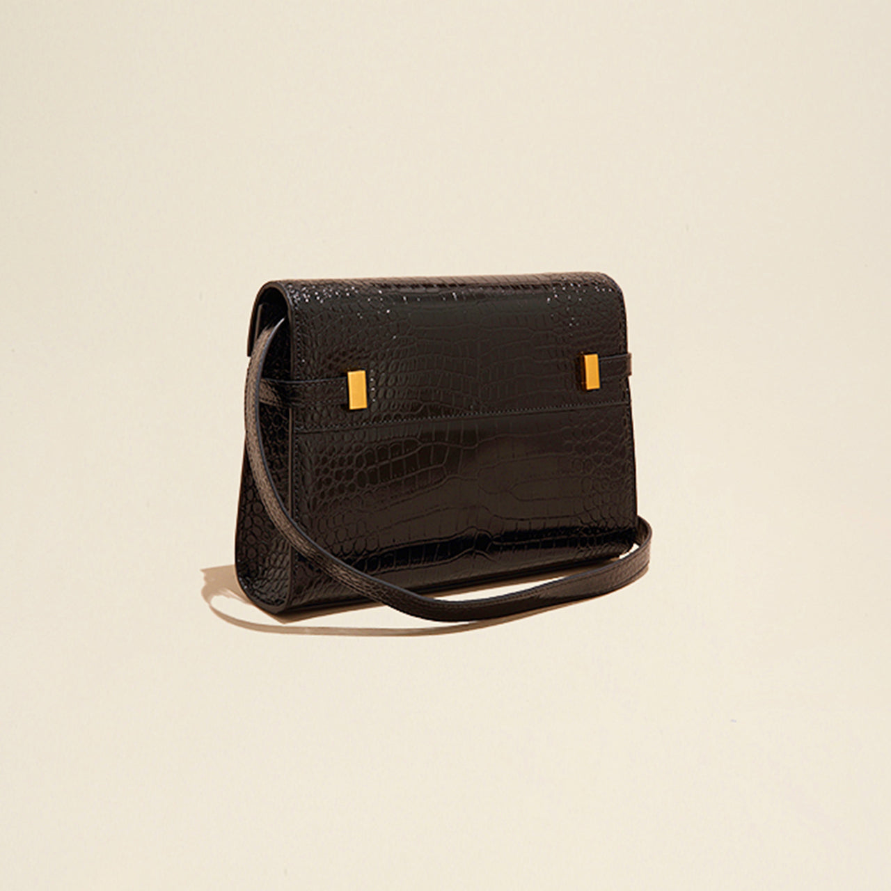 [PD0690]High Quality Cowhide Leather Flap Bag Women's Crossbody PD0690