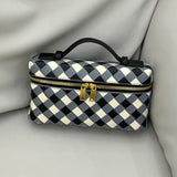 [PD0707]Inside and Outside Full Sheepskin LP Handbag Women's Sheepskin Woven Bag Crossbody PD0707