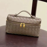 [PD0707]Inside and Outside Full Sheepskin LP Handbag Women's Sheepskin Woven Bag Crossbody PD0707