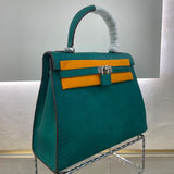 [PD0741]Italian python skin kk size 25cm handbag snakeskin bag luxury PD0741