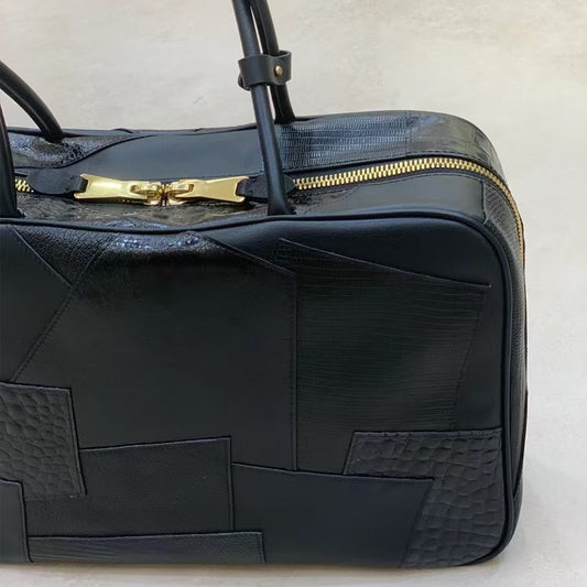 [PD0766] Top Grain Cowhide Bowling Bag Large PD0766