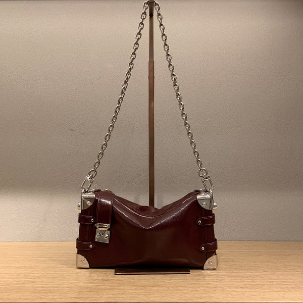 [PD0776 Horizontal version]Luxury grade women's calfskin handbag soft boxy bag crossbody PD0776