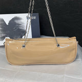 [PD0795] Top grain calf leather women's underarm bag baguette bag PD0795