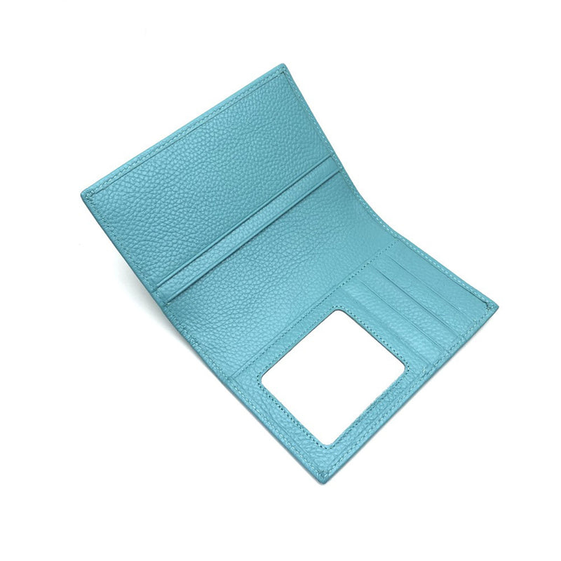 [PD0801] Simple and Stylish Top-Grain Leather Bi-Fold Passport Holder Available in Various Colors PD0801