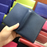 [PD0801] Simple and Stylish Top-Grain Leather Bi-Fold Passport Holder Available in Various Colors PD0801