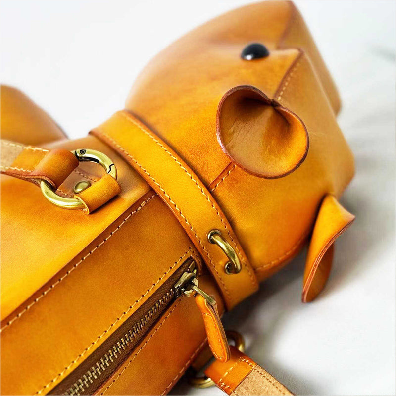 [PD0806] High quality handmade leather handbag vegetable tanned hippo bag PD0806