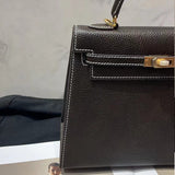 [PD0809] 25cm Top Grain Leather Cowhide Handbag Women's Crossbody Bag Shoulder Bag SlingBag PD0809