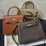 [PD0809] 25cm Top Grain Leather Cowhide Handbag Women's Crossbody Bag Shoulder Bag SlingBag PD0809