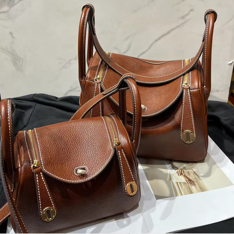 [PD0813]Top Grain Leather Cowhide Pillow Bag Women's Crossbody Shoulder Bag SlingBag PD0813