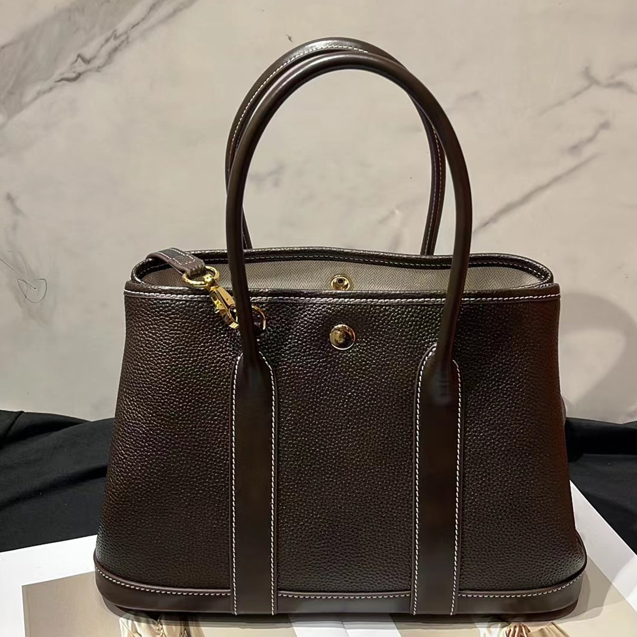 [PD0823] 30cm Barenia faubourg leather garden style bag crossbody bag PD0823