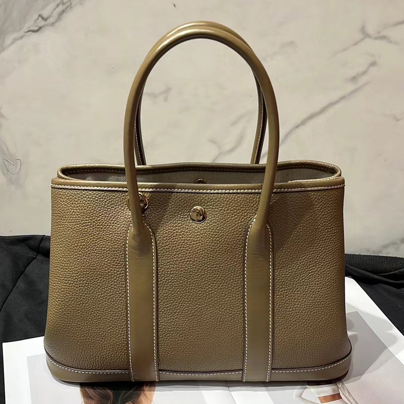 [PD0823]30cm Top grain leather women's cowhide handbag large tote bag PD0823