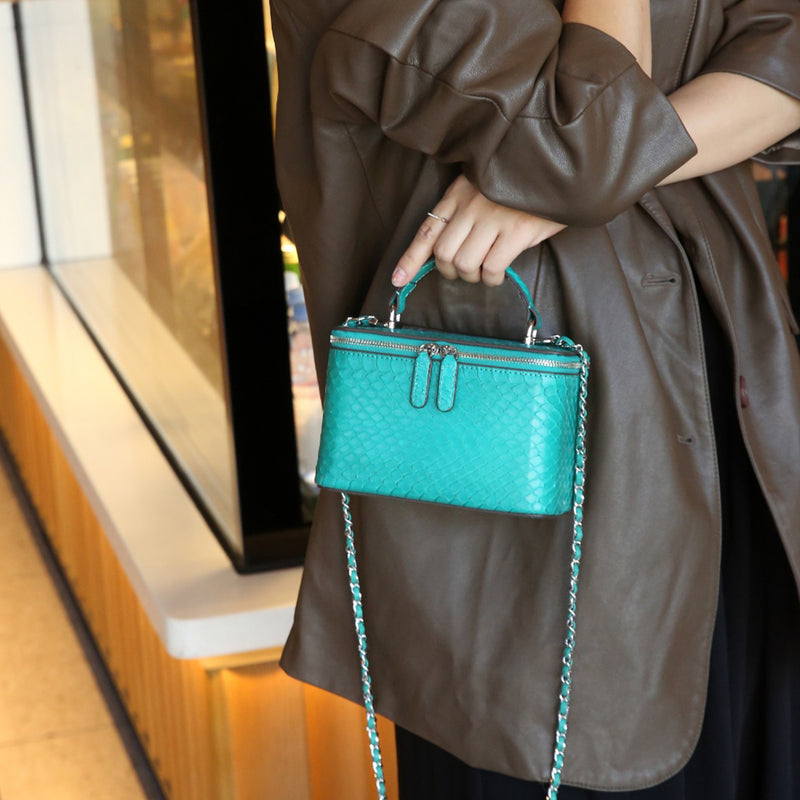 [PD0832]High Quality Genuine Leather Handbag Women's Crossbody Bag Box Bag PD0832