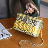 [PD0832]High Quality Genuine Leather Handbag Women's Crossbody Bag Box Bag PD0832