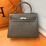 [PD0842]28cm Top Grain Cowhide Leather Women's Tote Flap BagPD0842