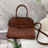 [PD0843] 25cm top grain leather women's tote bag cowhide handbag PD0843