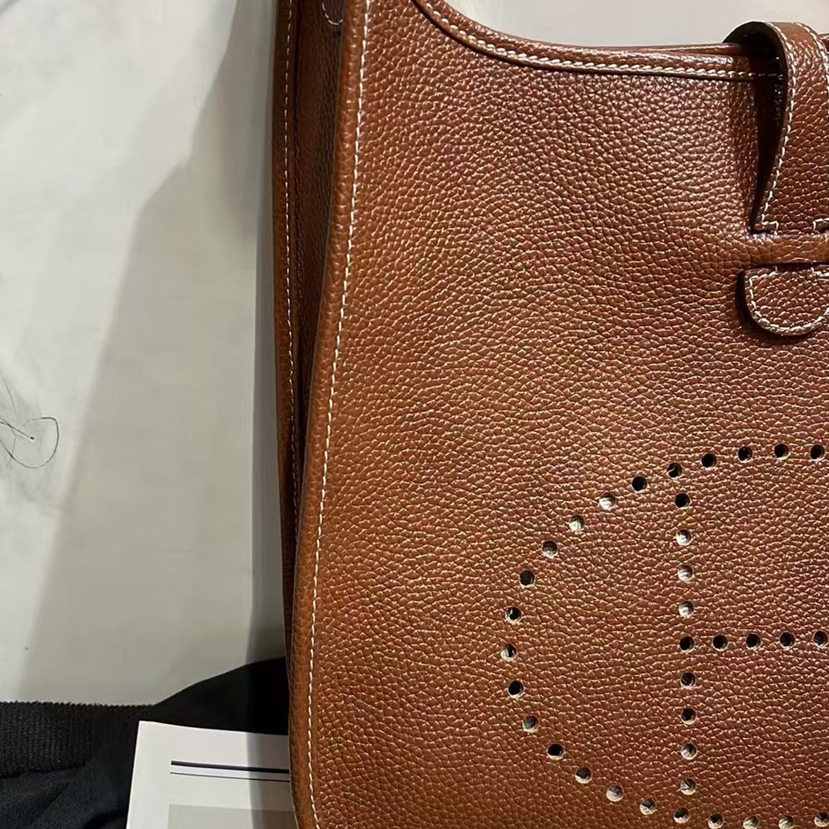 [PD0849]Size 29 barenia faubourg leather top grain bullhide Evely style crossbody shoulder bag PD0849