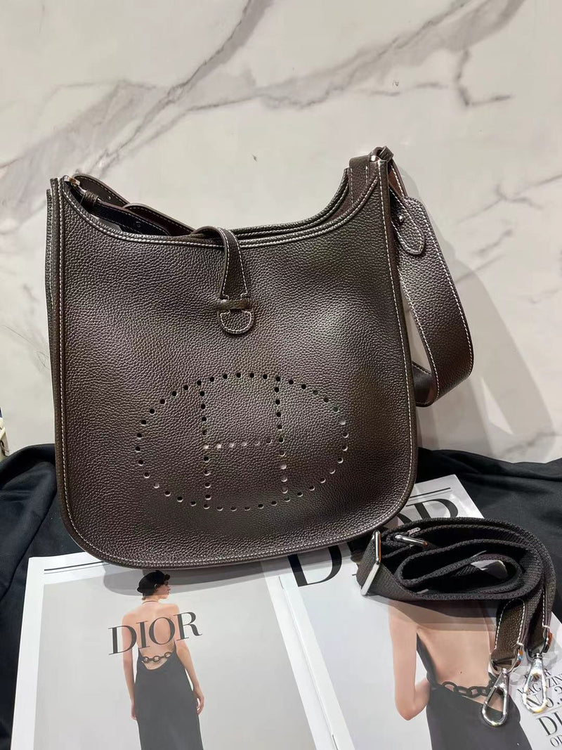 [PD0849]Size 29 barenia faubourg leather top grain bullhide Evely style crossbody shoulder bag PD0849