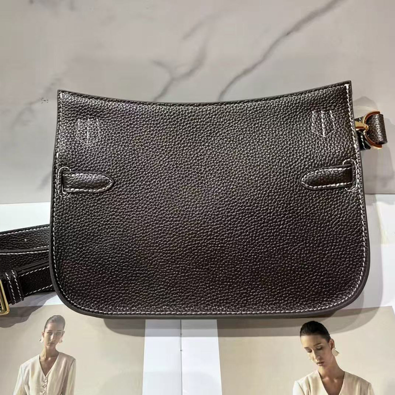 [PD0872] Barenia faubourg leather flap bag crossbody bag shoulder bag PD0872