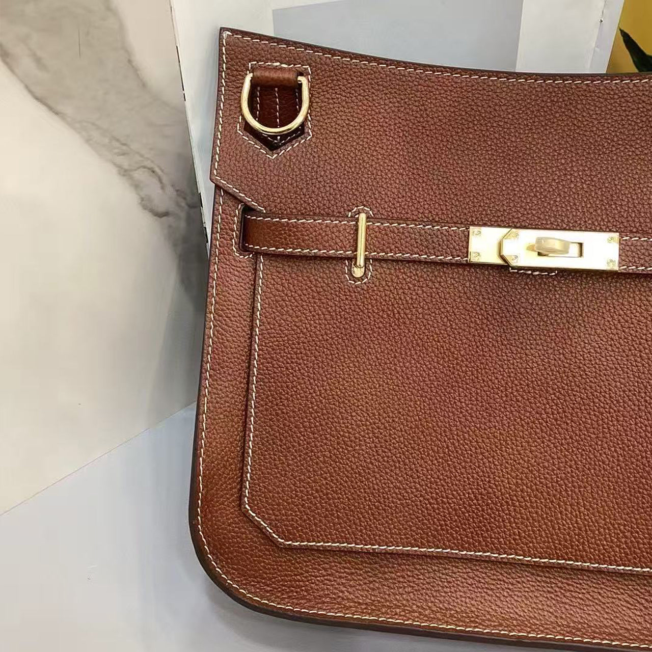 [PD0872] Barenia faubourg leather flap bag crossbody bag shoulder bag PD0872